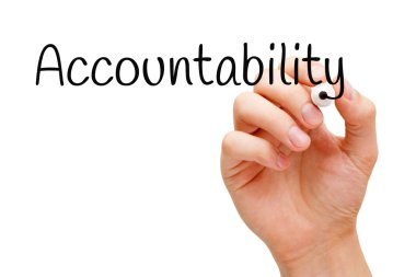Accountability Black Marker clipart