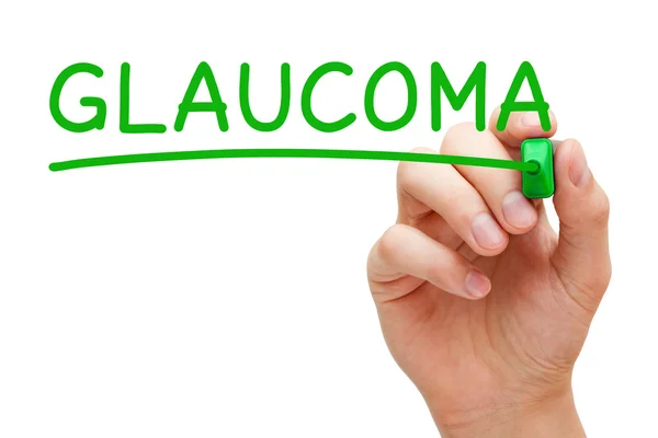 Marcador Verde de Glaucoma — Fotografia de Stock