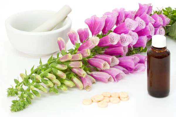 Digitalis with cardiac agents — Stock Photo, Image