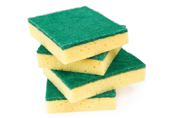 Quatro esponjas de limpeza — Fotografia de Stock