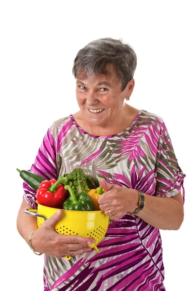 Hälsosam kost för seniorer — Stockfoto