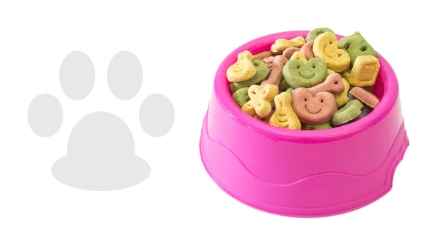 Vícebarevné psí sušenky — Stock fotografie