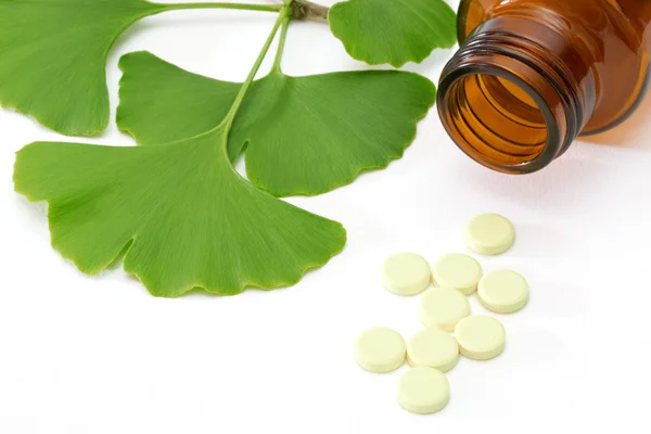 Ginkgo pills — Stock Photo, Image