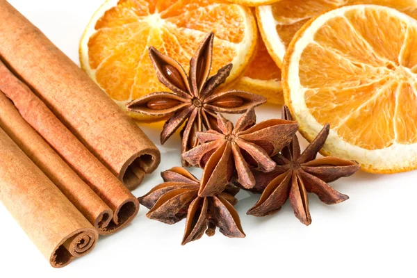 Cinnamon anise oranges — Stock Photo, Image