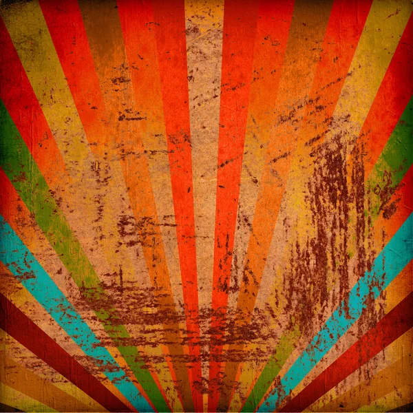 Multicolor Sunbeams grunge background — Stock Photo, Image