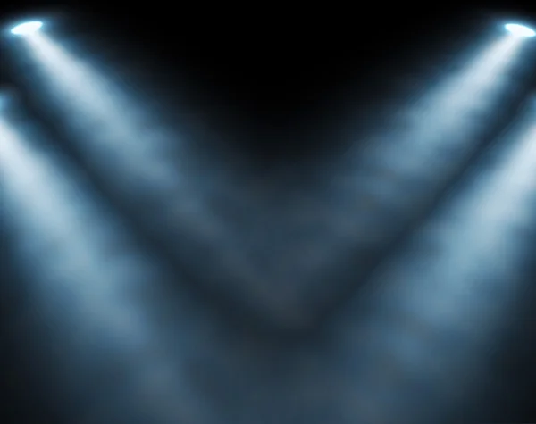 Синій точкові світильники — стокове фото