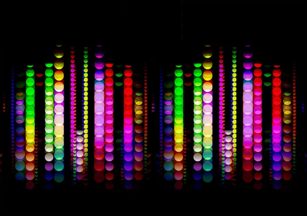 Strisce di cerchi colorati lucidi — Foto Stock