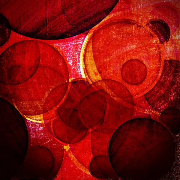 Grunge círculos rojos —  Fotos de Stock