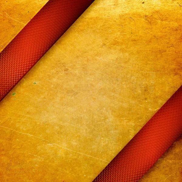 Zengin kırmızı kurdele ile altın arka plan — Stok fotoğraf