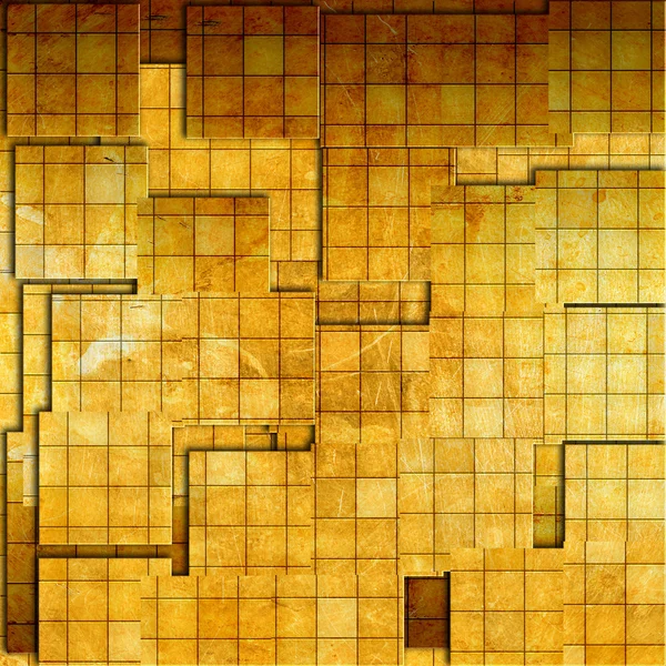Grunge mosaico dorado —  Fotos de Stock