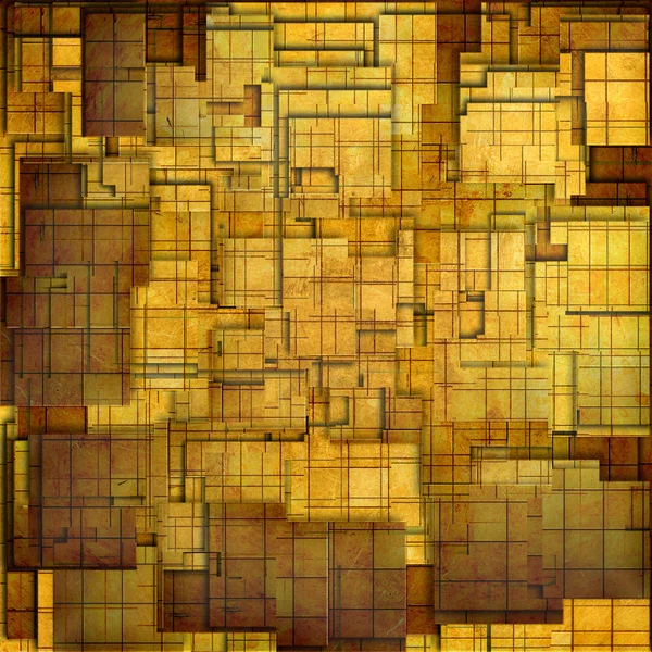 Granica złote mozaiki — Zdjęcie stockowe