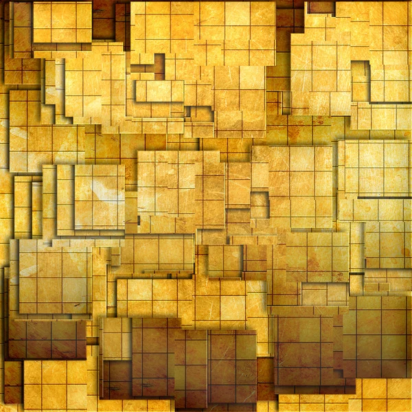 Grunge mosaico dorado —  Fotos de Stock