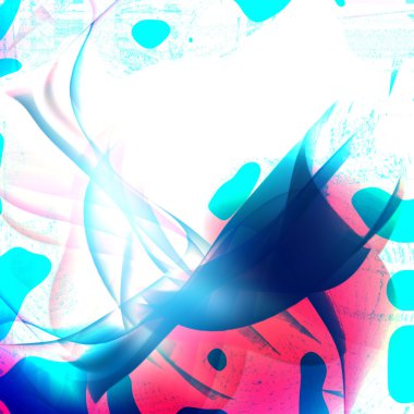 mavi soyut kompozisyon