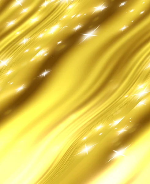 Stars on a background of gold — Stock Photo, Image