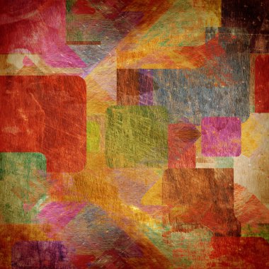 grunge duvardaki kareler