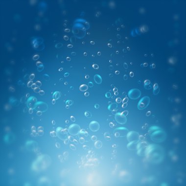 kabarcıkları suyun altında