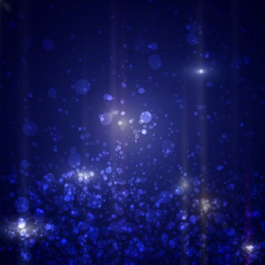 Koyu arkaplanda mavi daireler