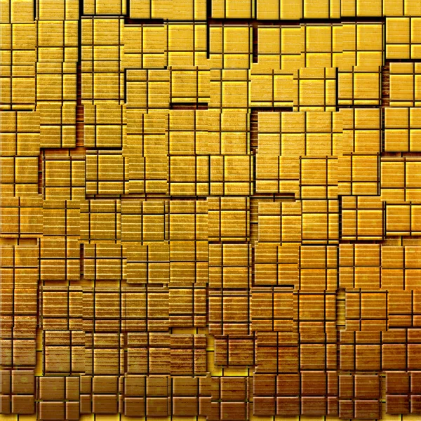 Grunge goldenes Mosaik — Stockfoto