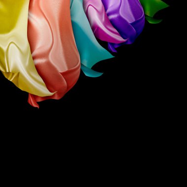 colorful silk clipart