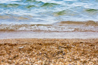 Dalga deniz ve kum plaj