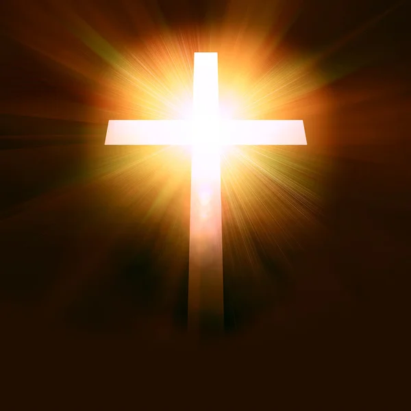 빛나는 십자가 — 스톡 사진