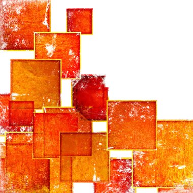 Beyaz bir arka plan kareler