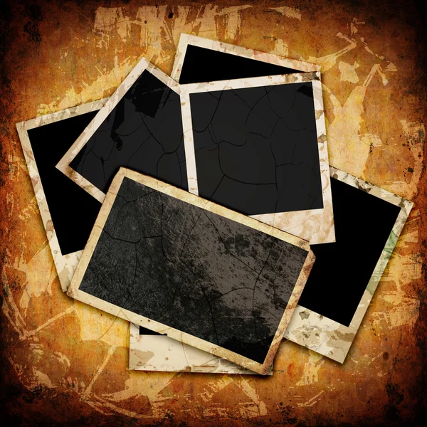 Blank photo frame on the grunge — Stock Photo, Image