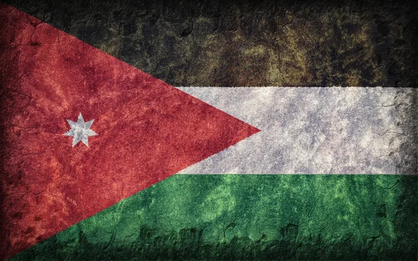 Drapelul Iordaniei — Fotografie, imagine de stoc