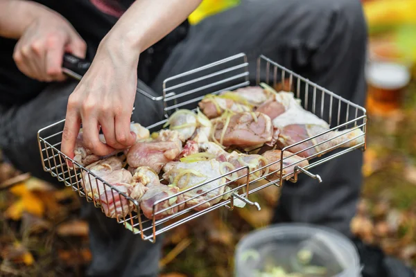 Shashlik de pollo —  Fotos de Stock