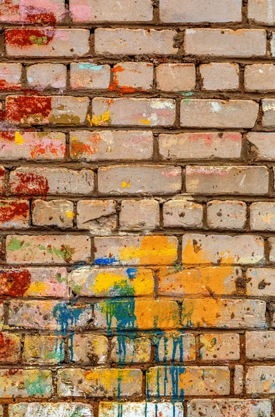 Gamla förstört brickwall — Stockfoto