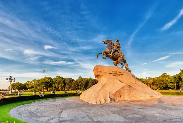 Saint Petersburg/Russia - August 11, 2015: The Bronze Horseman Stock Photo