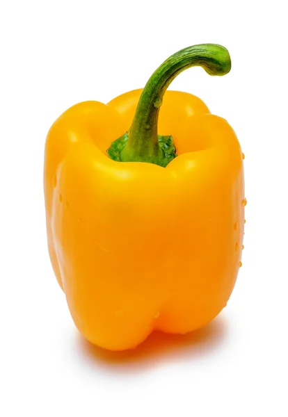 Yellow paprika on white background — Stock Photo, Image