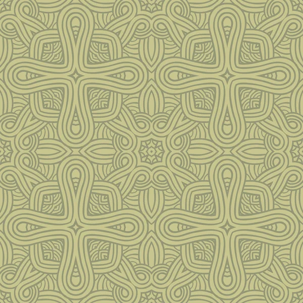 Diseño de estampado de ornamento de patrón sin costuras étnicas — Archivo Imágenes Vectoriales
