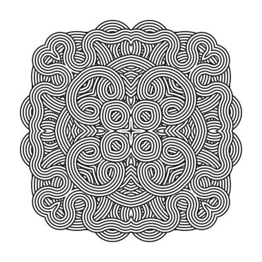Celtic knot desen kartı, mandala, muska