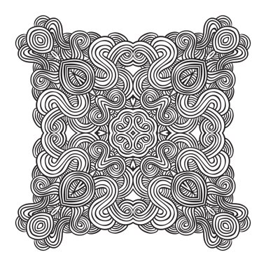 Celtic knot desen kartı, mandala, muska