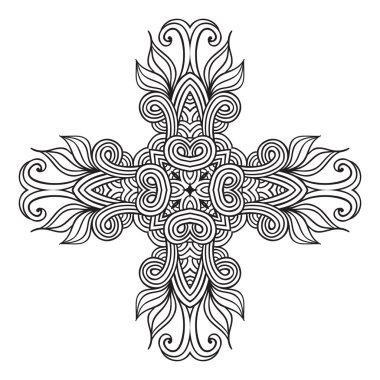 Celtic knot desen kartı, mandala, muska