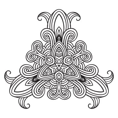 Celtic knot desen kartı, mandala, muska