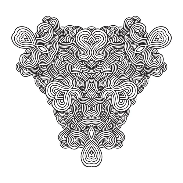 Carta modello nodo celtico, mandala, amuleto — Vettoriale Stock