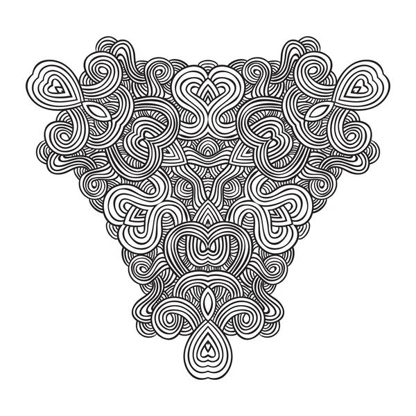 Tarjeta de patrón de nudo celta, mandala, amuleto — Vector de stock