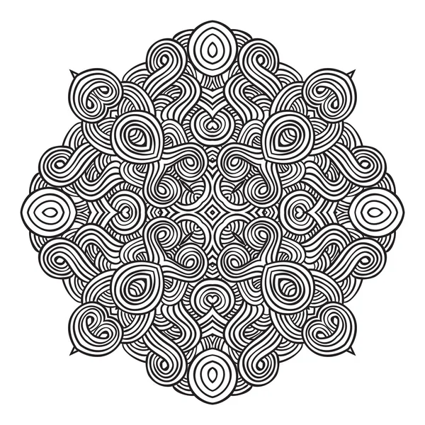 Celtic knot desen kartı, mandala, muska — Stok Vektör