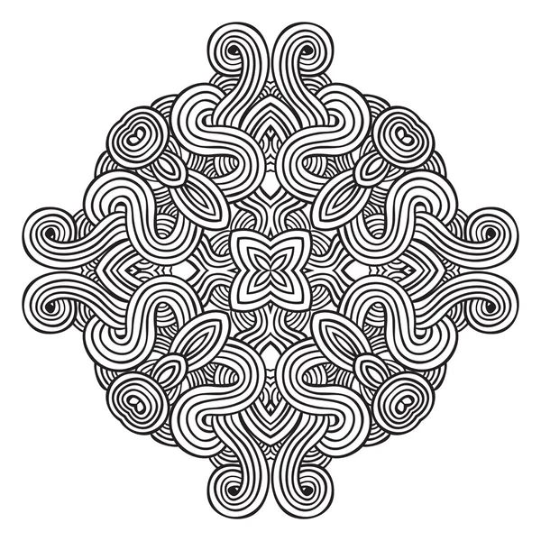 Tarjeta de patrón de nudo celta, mandala, amuleto — Vector de stock