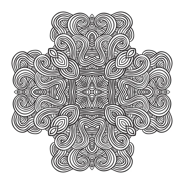 Tarjeta de patrón de nudo celta, mandala, amuleto — Vector de stock