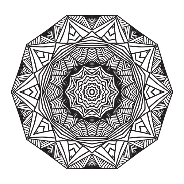 Tarjeta de patrón de nudo celta, mandala, amuleto — Vector de stock