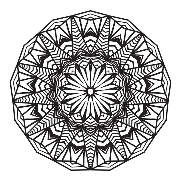 Tarjeta de patrón de nudo celta, mandala, amuleto — Vector de stock