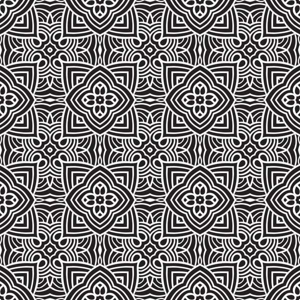 민족 원활한 패턴 장식 인쇄 디자인 — 스톡 벡터