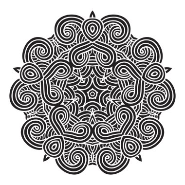 Celtic knot desen kartı, mandala, muska