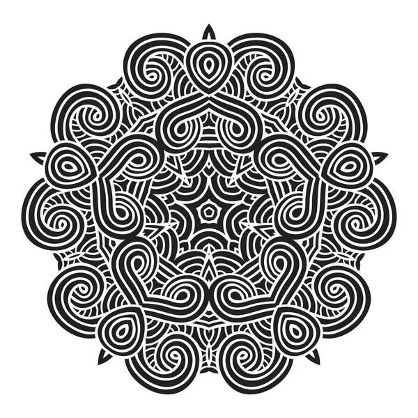 Celtic knot desen kartı, mandala, muska — Stok Vektör