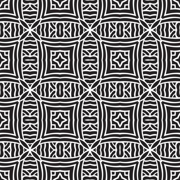 Diseño de estampado de ornamento de patrón sin costuras étnicas — Vector de stock