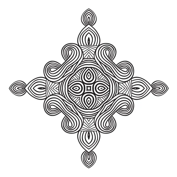 Celtic knot desen kartı, mandala, muska — Stok Vektör