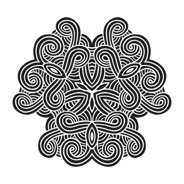 Celtic knot desen kartı, mandala, muska — Stok Vektör